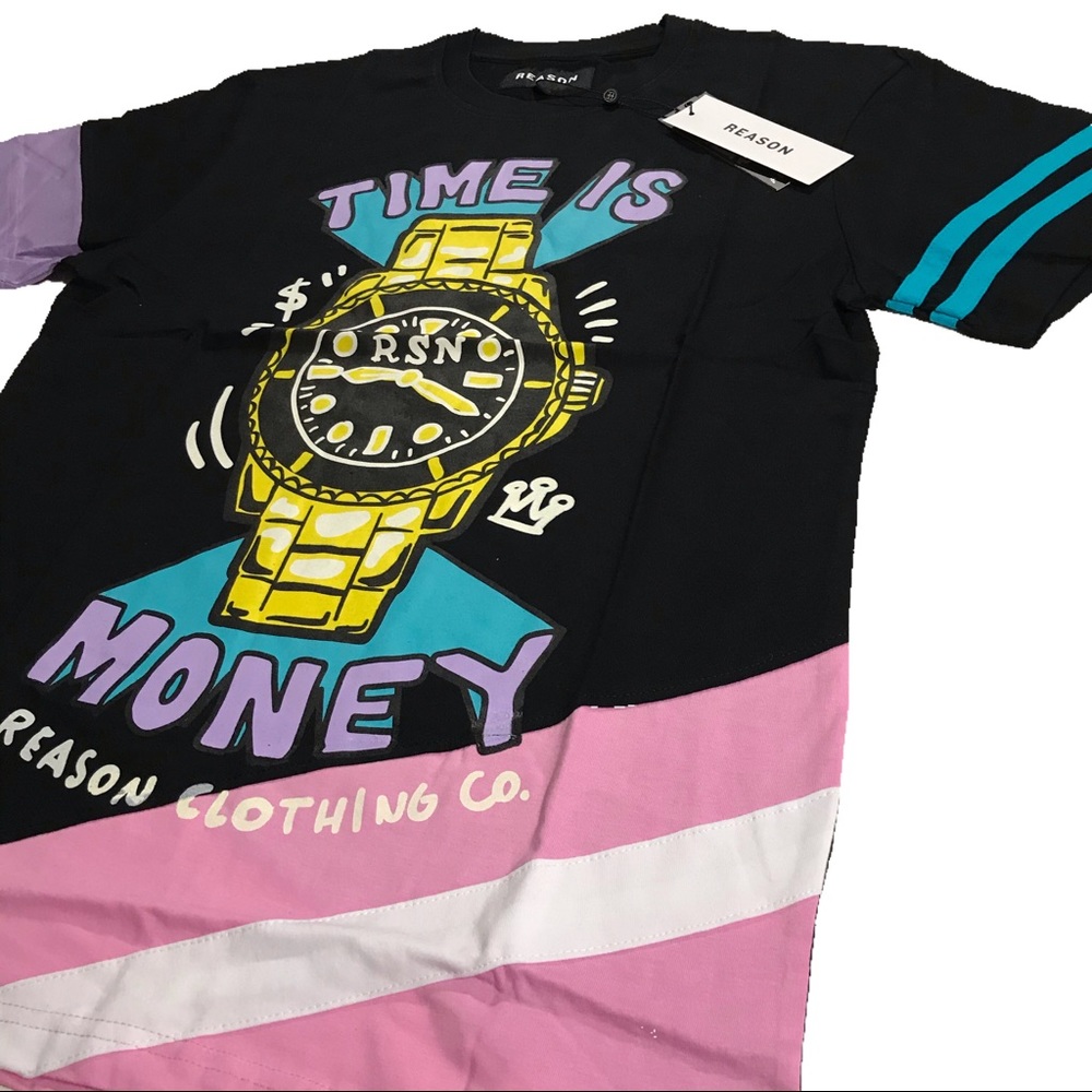 Men’s “Time is Money” T-Shirt. Size M, L, and XL. - Picture 2 of 3